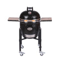 Keramisk grill Classic Pro 2.0 med stativ 46 cm svart - Monolith forfra
