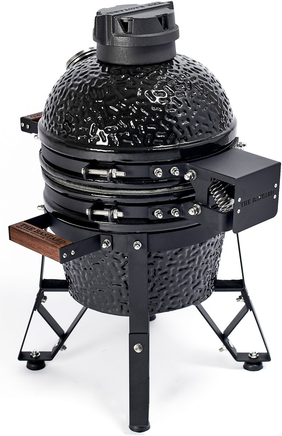 Nærbilde av lokk og termometer på keramisk grill Classic Small svart 25 cm 2025 - The Bastard