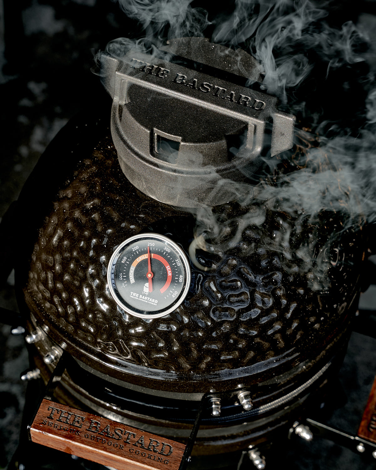 Grillflate på keramisk grill Classic Small svart 25 cm 2025 - The Bastard