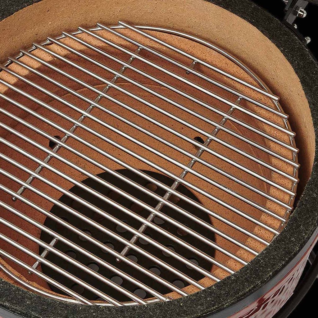 Nærbilde av keramisk overflate på Keramisk grill Junior med stativ 34 cm - Kamado Joe