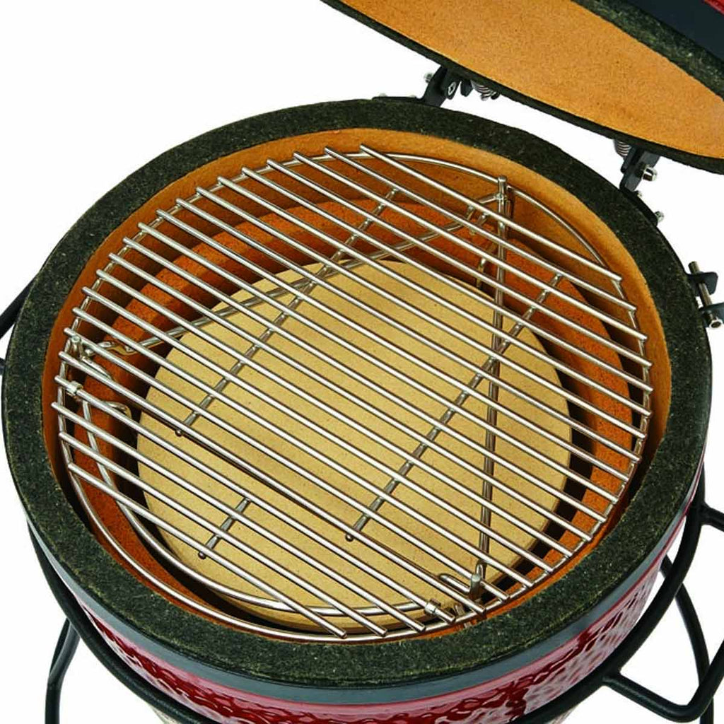 Detalj av gusseisens luftventil på Keramisk grill Junior med stativ 34 cm - Kamado Joe