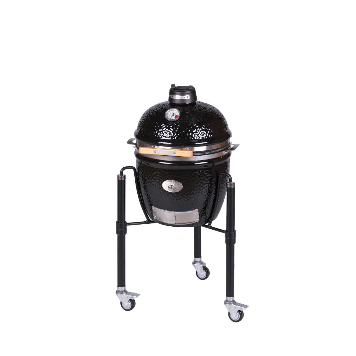 Keramisk grill Junior Pro 2.0 med stativ svart bakside