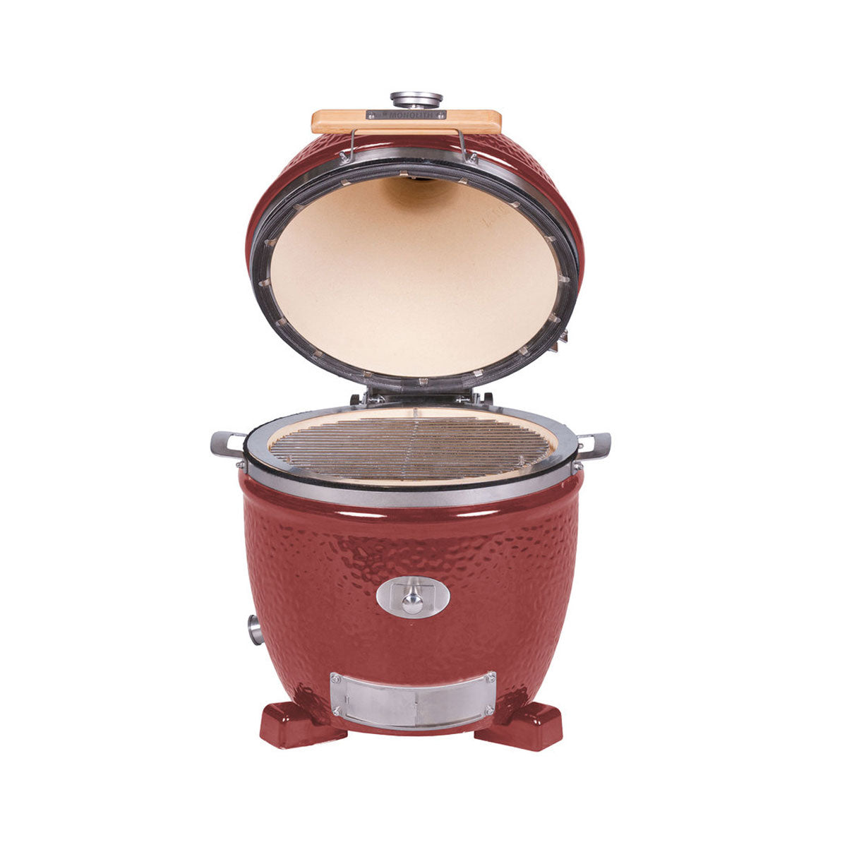 Bakside av keramisk grill Junior Pro 2.0 rød 33 cm - Monolith
