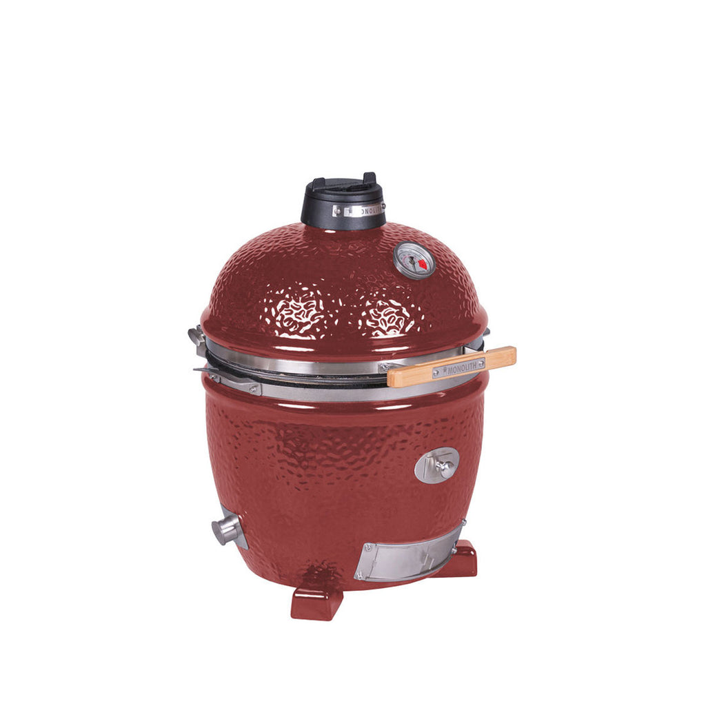 Detalj av keramisk grill Junior Pro 2.0 rød 33 cm - Monolith ventil