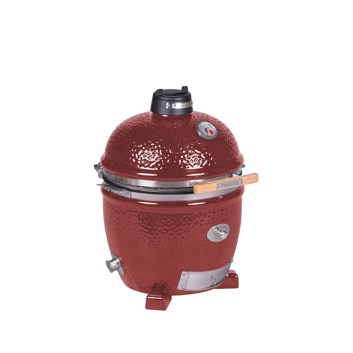 Detalj av keramisk grill Junior Pro 2.0 rød 33 cm - Monolith ventil