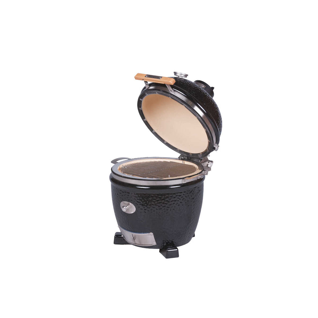 Nærbilde av grillrist i keramisk grill Junior Pro 2.0 svart 33 cm - Monolith