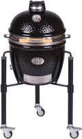 Keramisk grill Junior PRO 2.0 svart med stativ 33 cm forfra