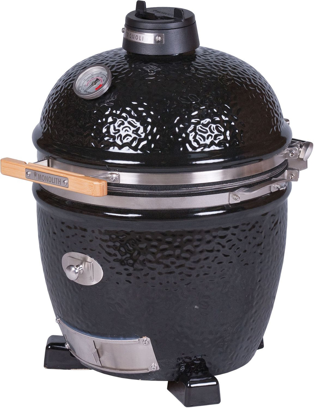 Detalj av lokk og termometer på Keramisk grill Junior PRO 2.0 svart uten stativ 33 cm