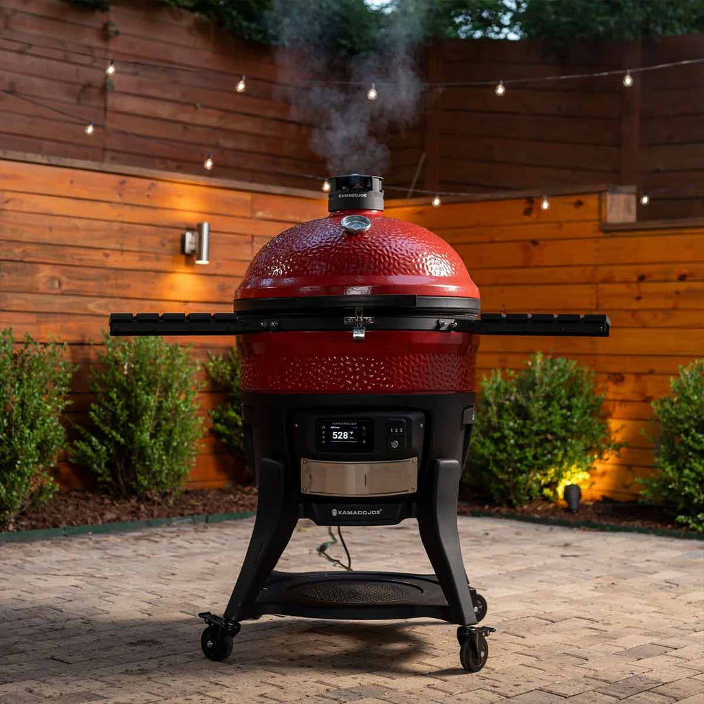 Keramisk grill Konnected Big Joe 61 cm rustfritt stål bakside