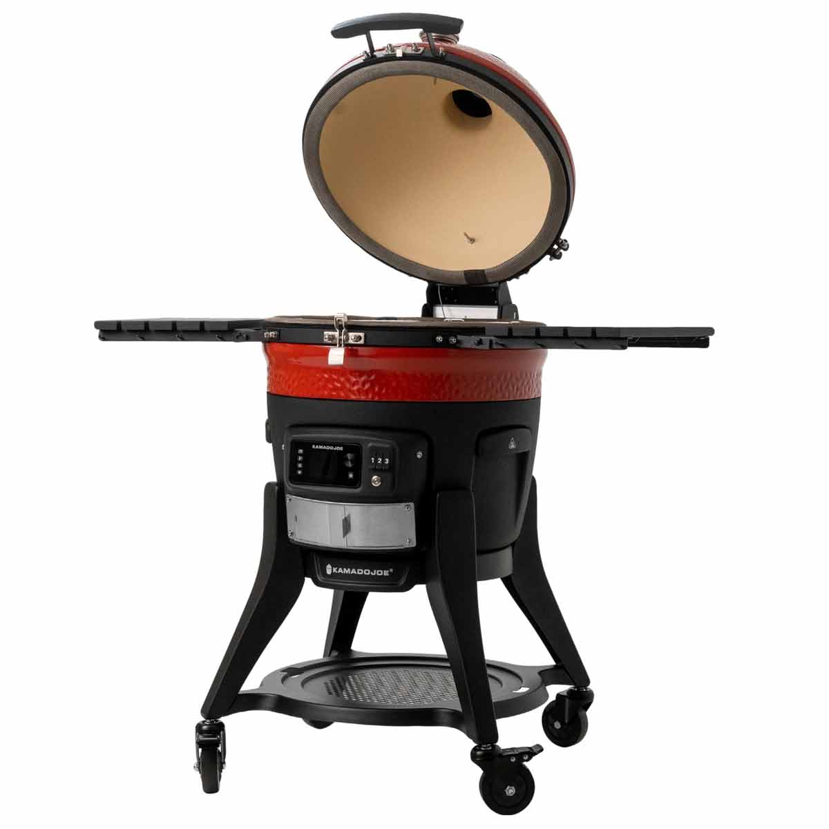 Keramisk grill Konnected Joe 46 cm med app-styring detalj av kontrollpanel
