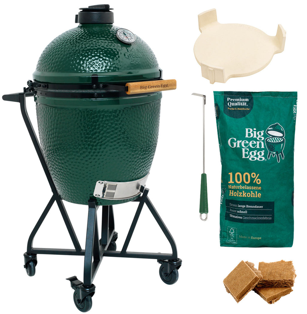 Keramisk grill Large 46 cm startpakke - Big Green Egg forfra