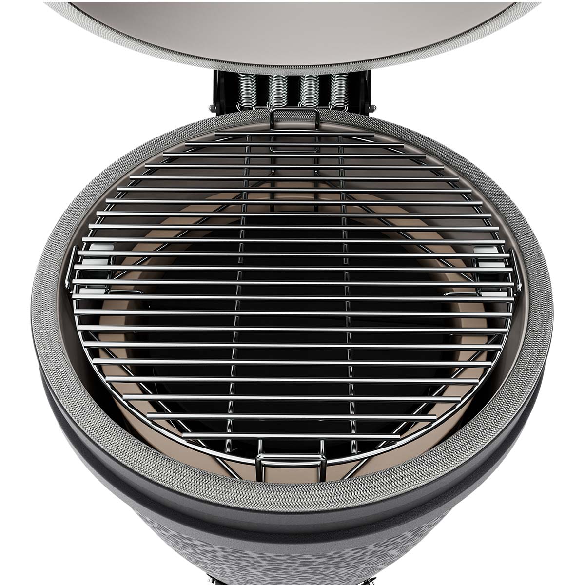 Montert keramisk grill BSTRD. Large Solo Graphite i utendørskjøkken