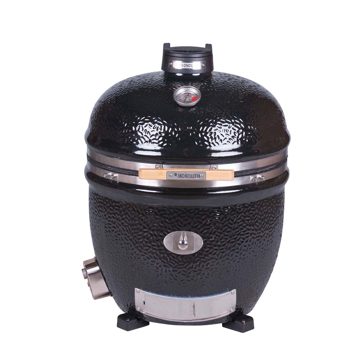 Keramisk grill LeChef BBQ Guru Pro 2.0 svart forfra