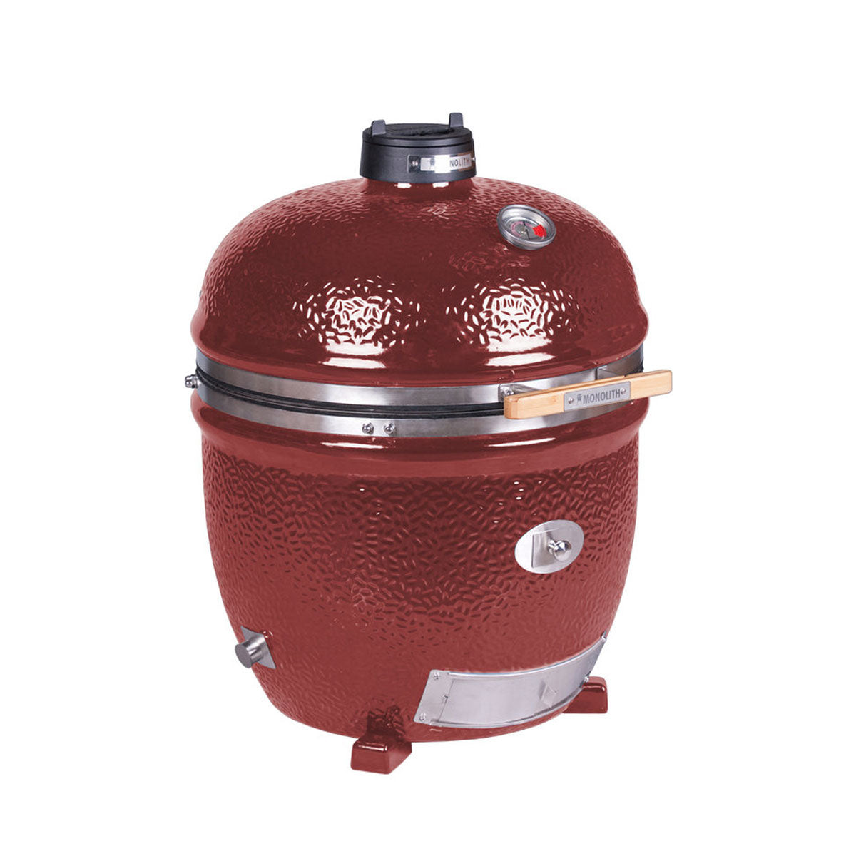 Detalj av keramisk grill LeChef Pro 2.0 rød 55 cm