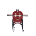 Keramisk grill LeChef Pro 2.0 rød med stativ 55 cm fra Monolith for stor grillflate og presis temperaturkontroll