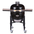 Keramisk grill LeChef Pro 2.0 svart med stativ 55 cm forfra