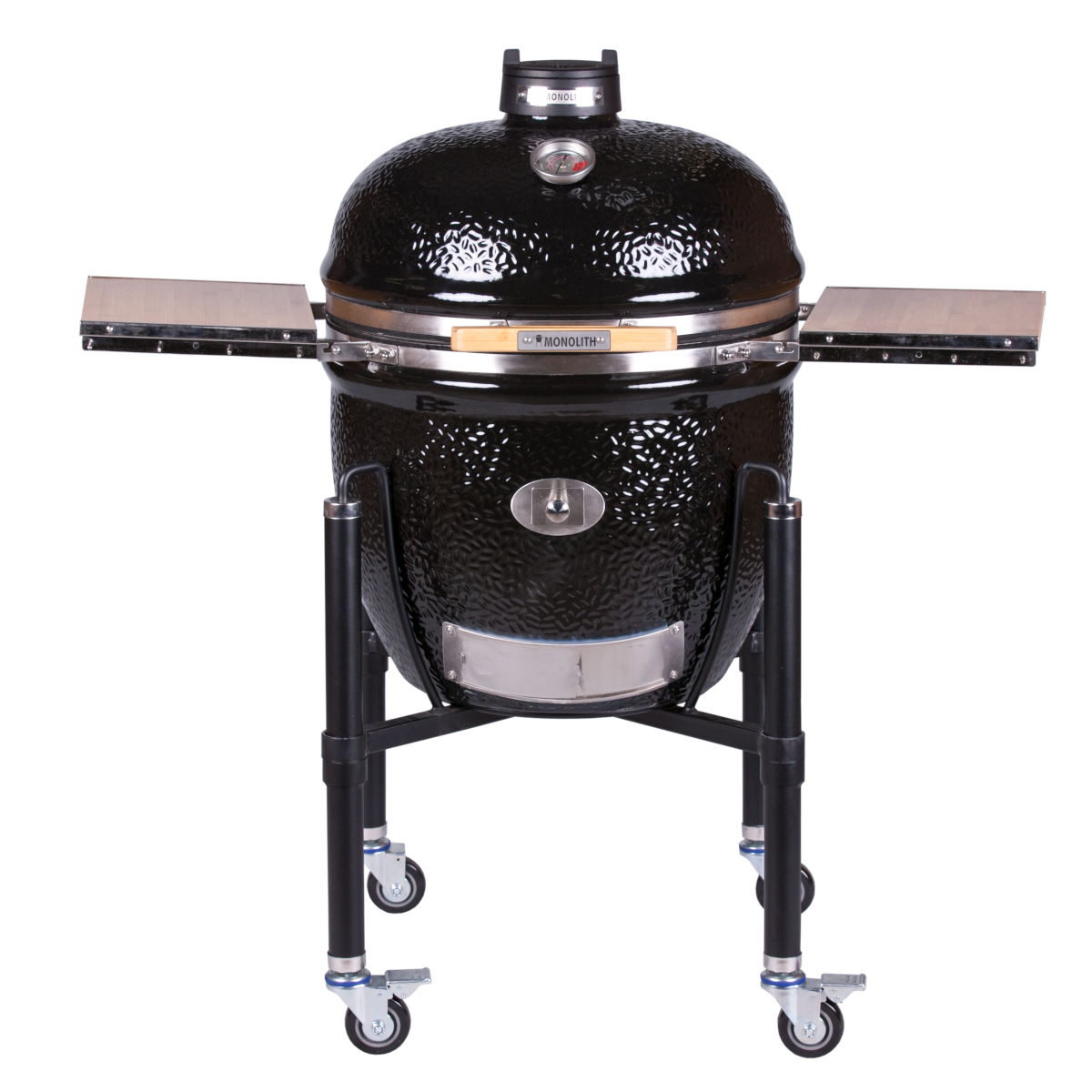 Keramisk grill LeChef Pro 2.0 svart med stativ 55 cm forfra