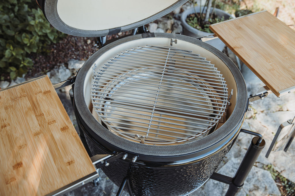 Pulverlakkert stålunderstell på keramisk grill ONE.55 med smoke-sett 44 cm - Monolith