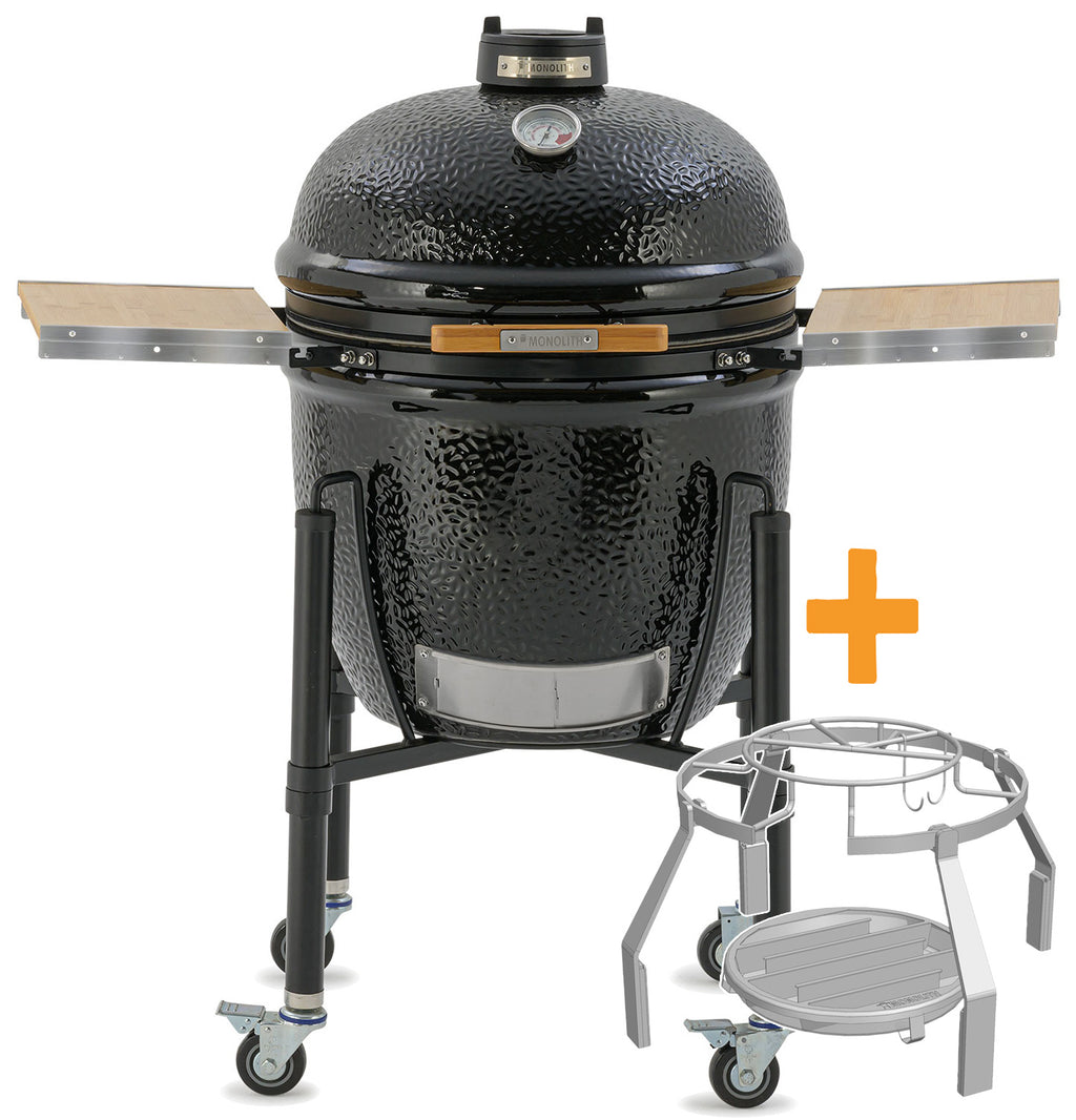 Keramisk grill ONE.66 med smoke-sett 52 cm - Monolith forfra