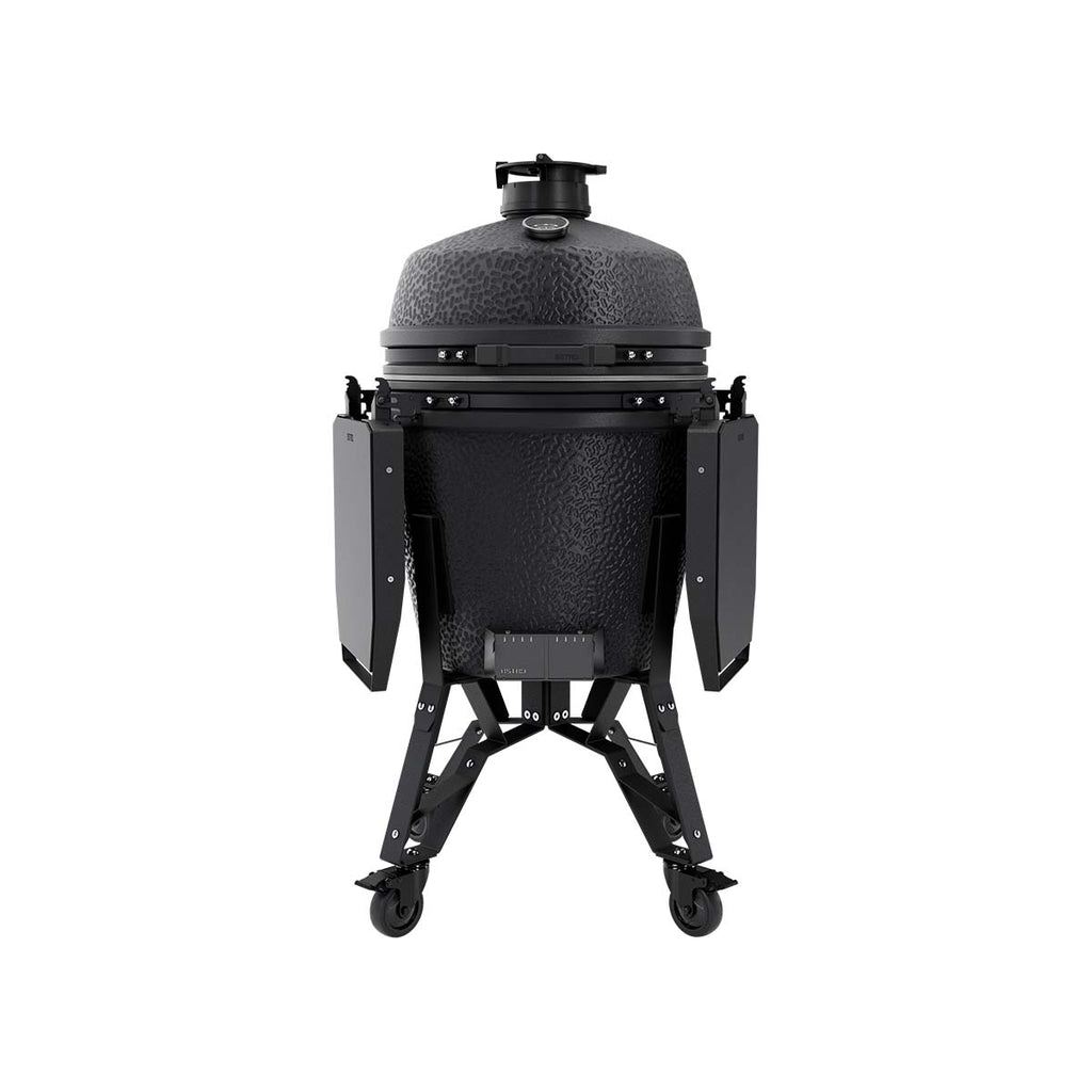 Keramisk grill Pro Large Complete 49 cm Graphite montert i uteområde