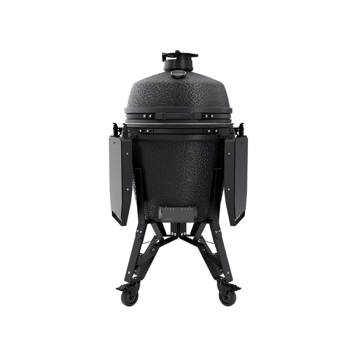 Keramisk grill Pro Large Complete 49 cm Graphite montert i uteområde