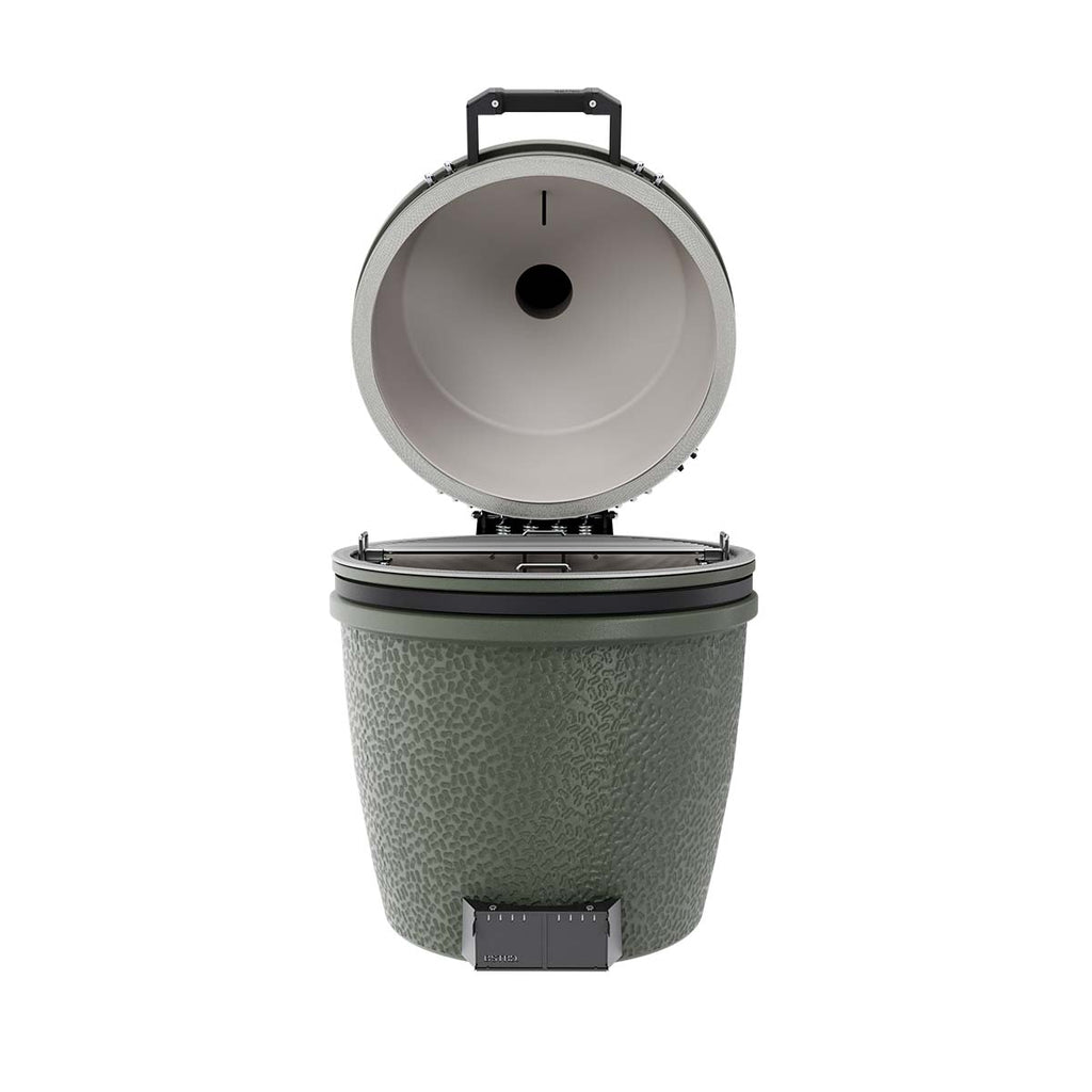 Nærbilde av grillrist på Keramisk grill Pro Large Solo 49 cm Alpine Green
