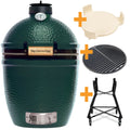Keramisk grill Small startsett med støpejernsrist 33 cm forfra