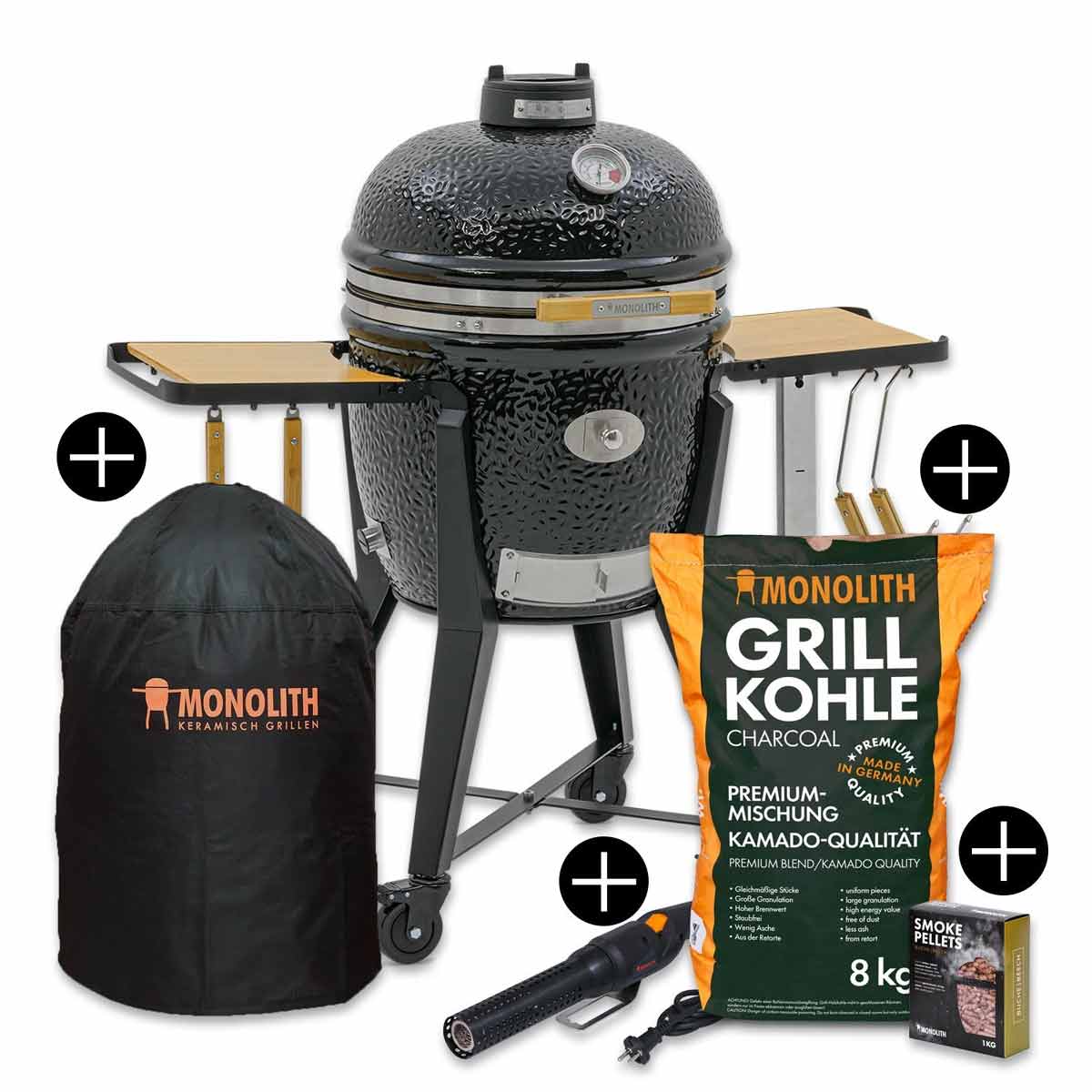 Keramisk grill Two.55 startsett 44 cm - Monolith forfra