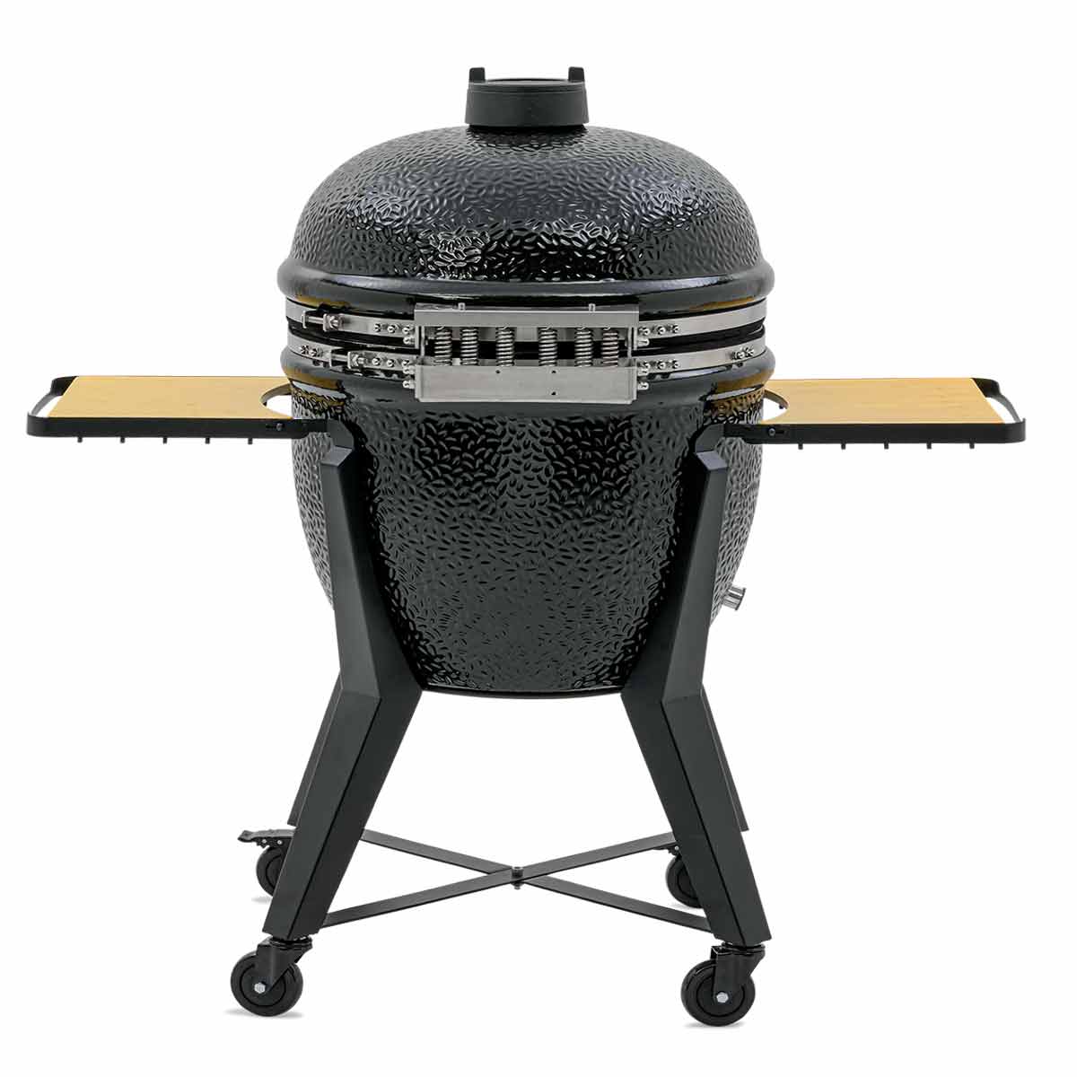 Detalj av keramisk grill Two.66 med stativ 52 cm rustfritt stål svart - Monolith