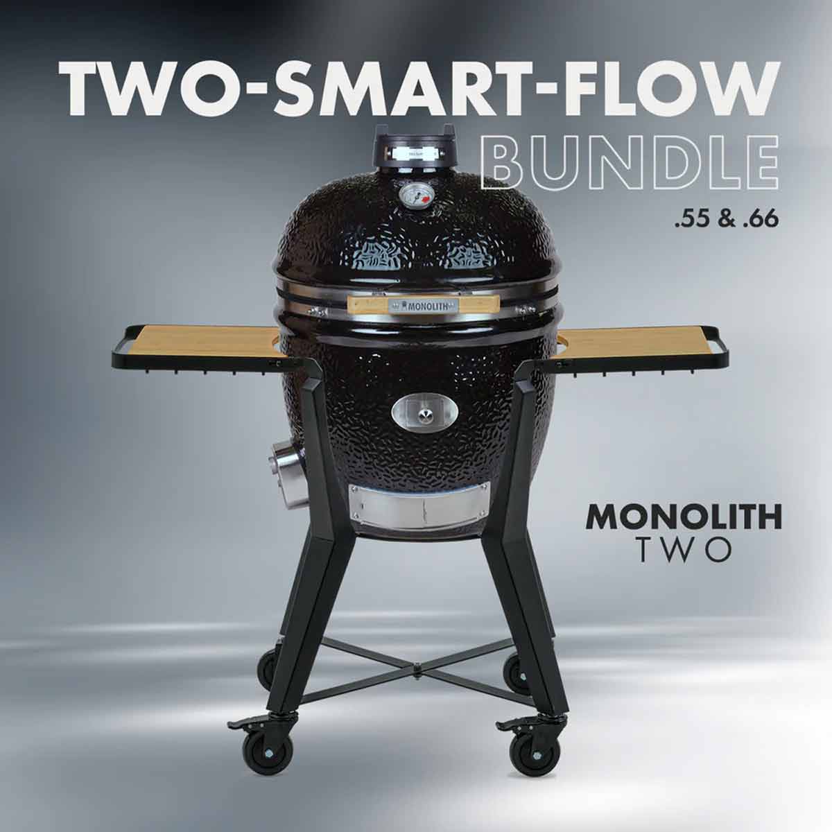 Keramisk grill Two.66 Smart-Flow-Bundle 52 cm - Monolith forfra