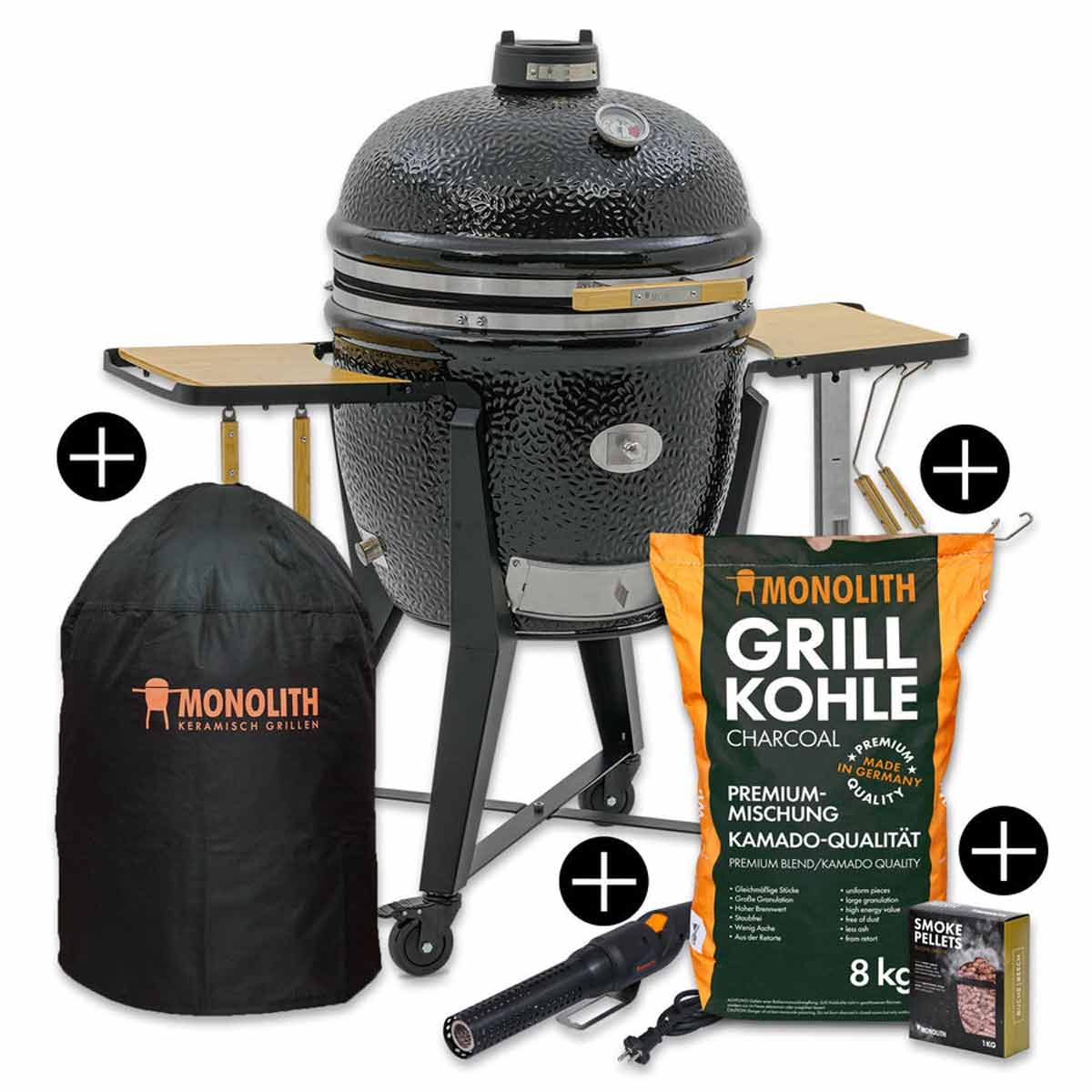 Keramisk grill Two.66 startsett 52 cm - Monolith forfra