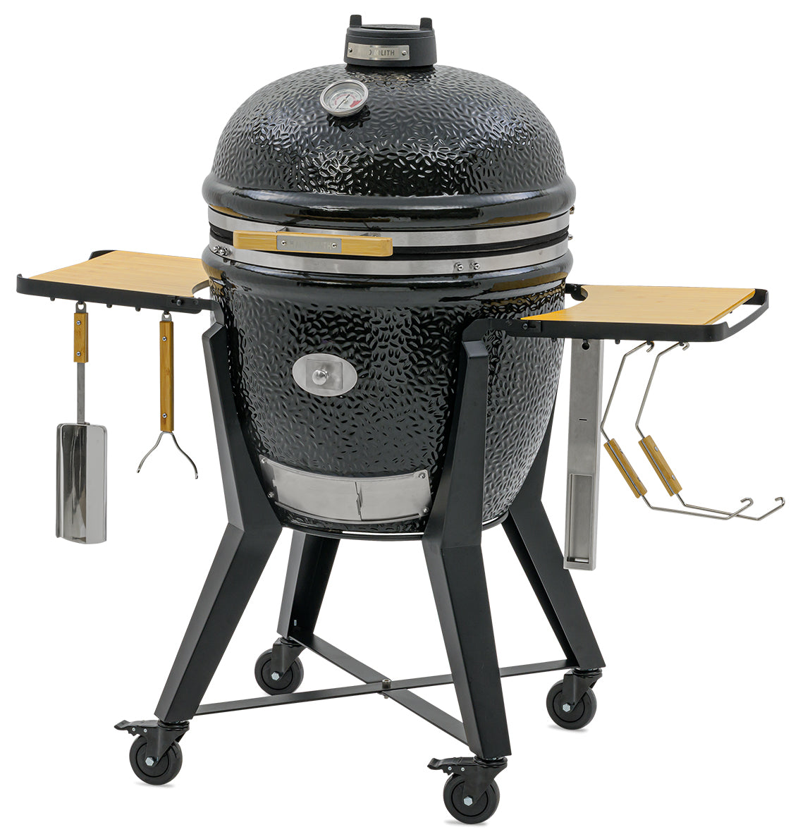 Keramisk grill TWO.66 med stativ og sidebord bakside