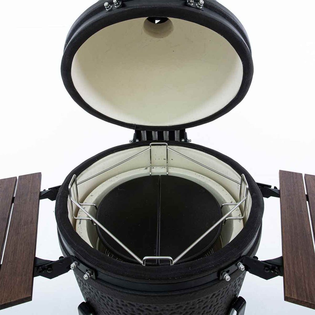 Keramisk grill Urban Large Complete 49 cm - The Bastard detalj av tungt stativ