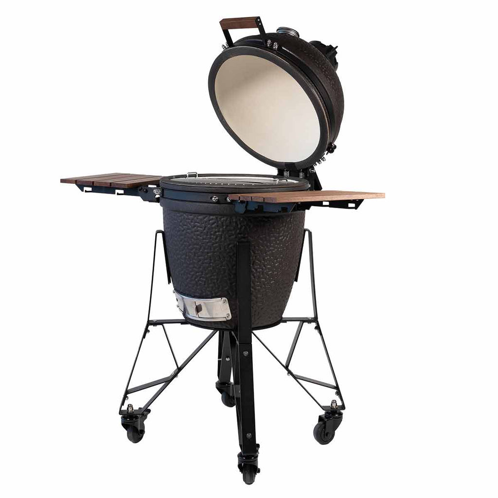 Keramisk grill Urban Medium 42 cm - The Bastard montert med sidebord