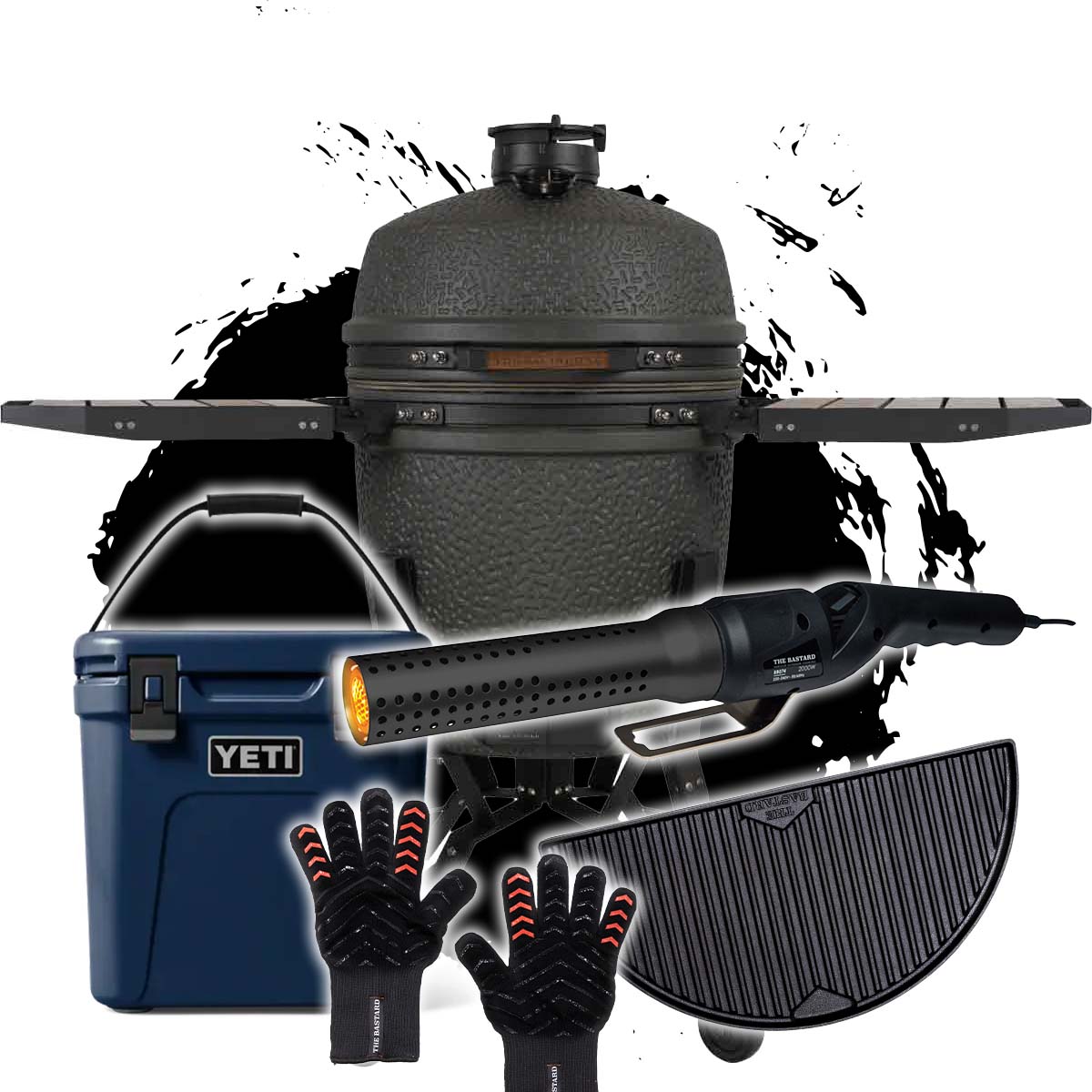 Keramisk grill VX Large SUMMER Essential sett - The Bastard forfra