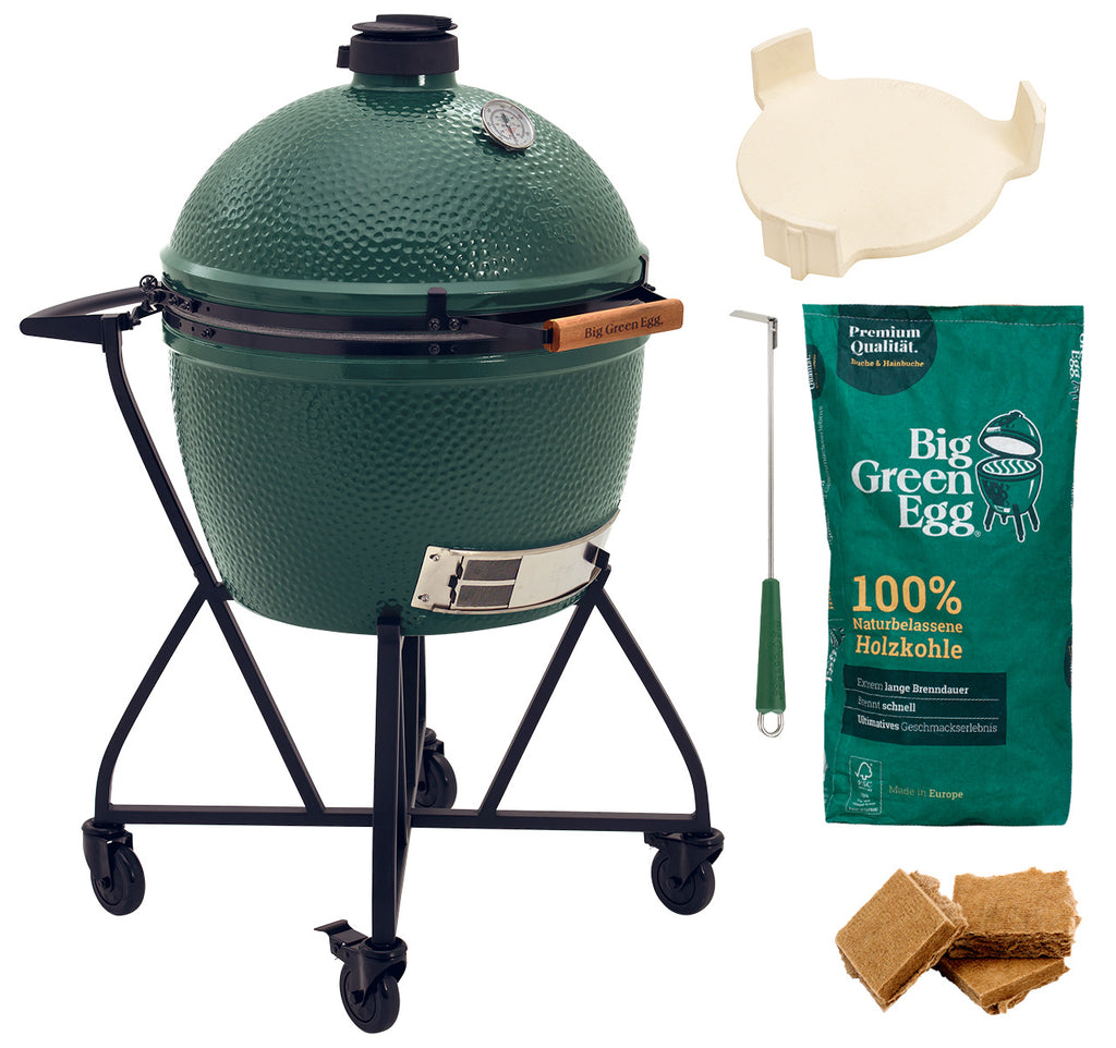 Keramisk grill XLarge 61 cm startpakke - Big Green Egg forfra