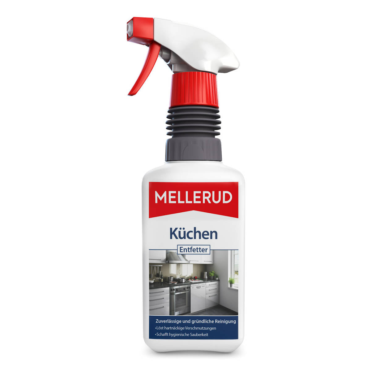 Kjøkken-avfetter 0,5 l - Mellerud for effektiv rengjøring av grill og kjøkkenflater