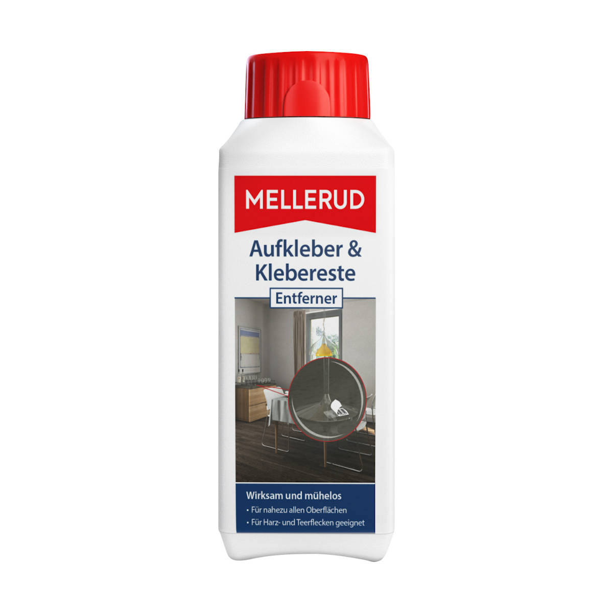 Klistremerke- og limfjerner 250 ml - Mellerud flaske for fjerning av klistremerker