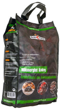 Kokoskull briketter 10 kg fra kokosnøttskall forfra