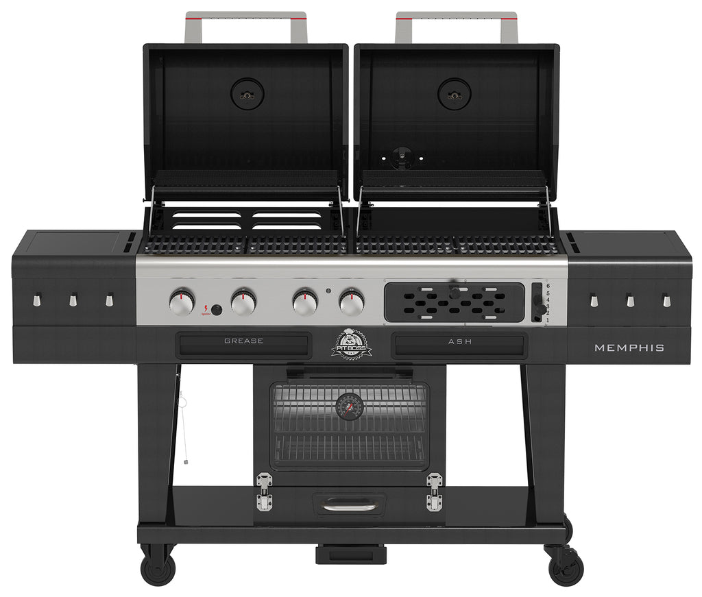 Kombigrill Memphis Ultimate 2.0 gass kull smoker bakside