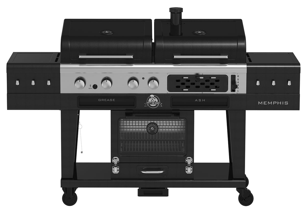 Kombigrill Memphis Ultimate 2.0 gass kull smoker front
