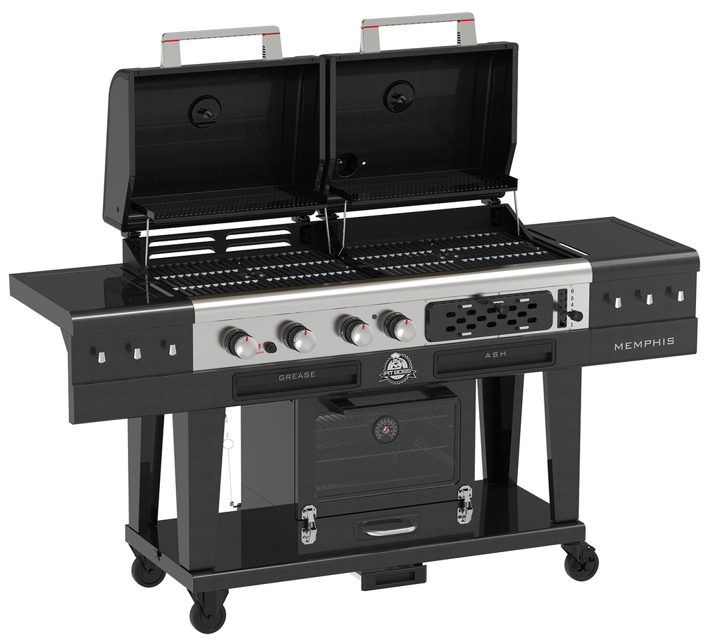 Sidehylle på Kombigrill Memphis Ultimate 2.0 gass kull smoker