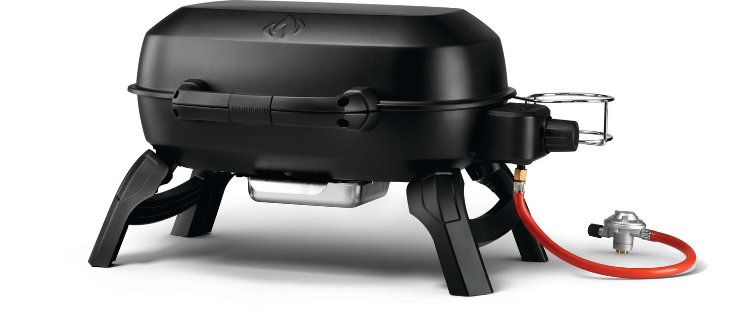 Kompakt gassgrill TravelQ 240 svart bakside