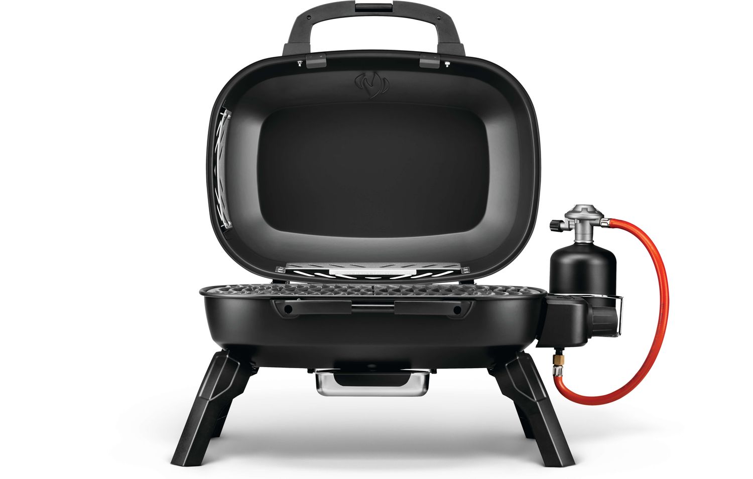 Kompakt gassgrill TravelQ 240 svart med sammenleggbare ben