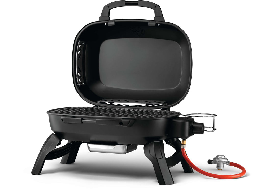 Nærbilde av Wave grillrist på Kompakt gassgrill TravelQ 240 svart