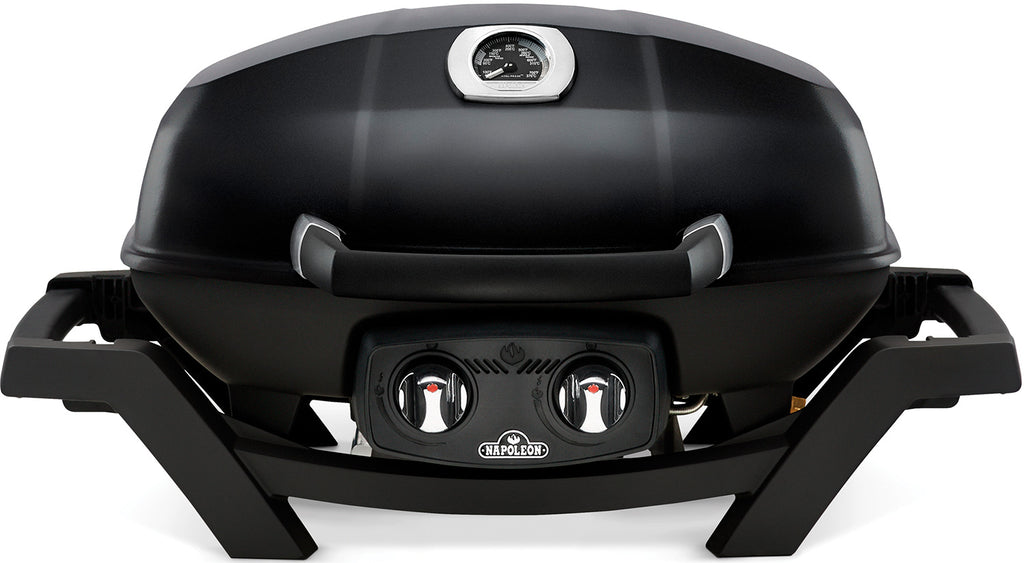 Kompakt gassgrill TravelQ PRO285 svart 2 brennere foran