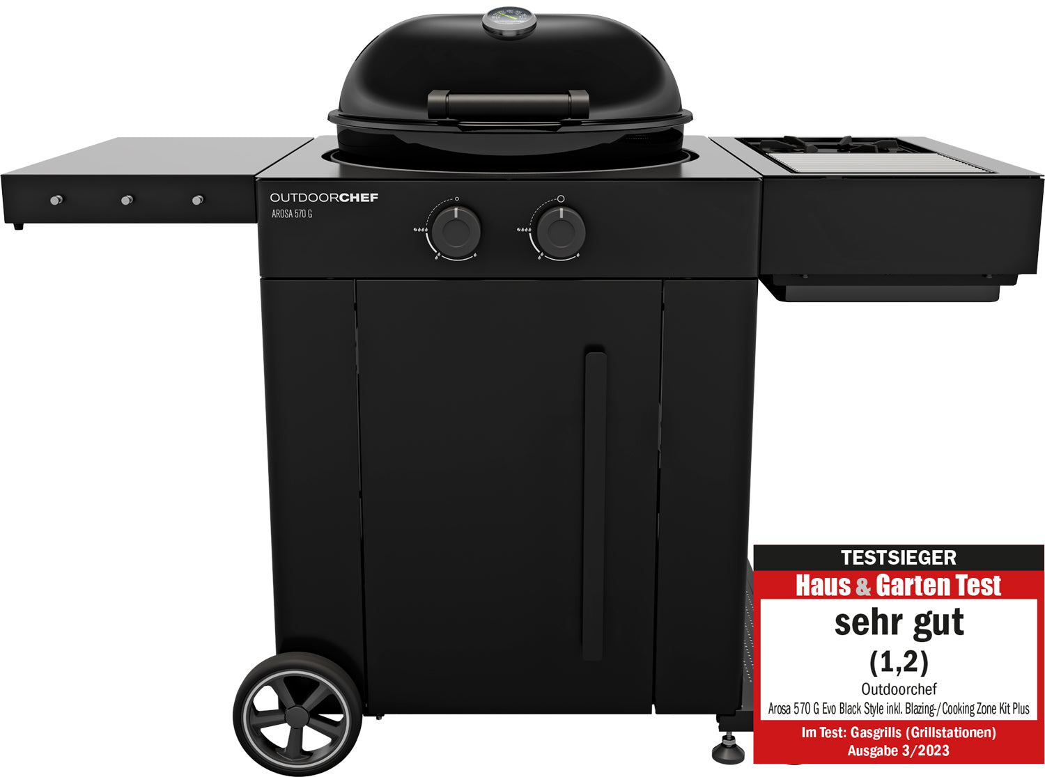 Kulegassgrill Arosa 570 G EVO PLUS Blazing Zone bakside