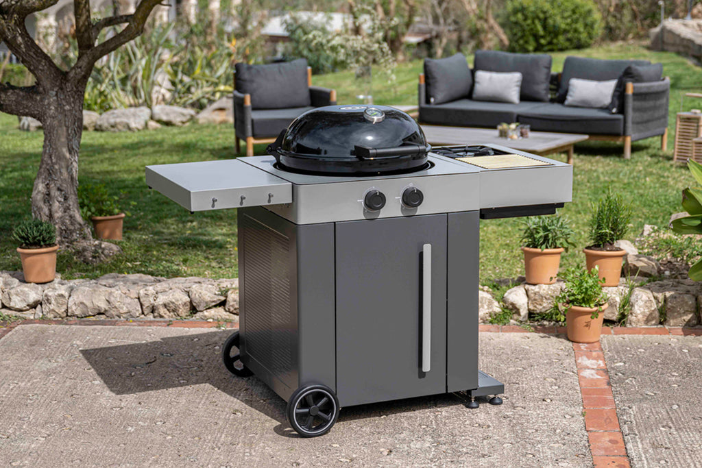 Kulegassgrill Arosa 570 G Grey Steel EVO Blazing Zone bakside