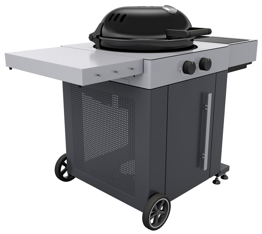 Temperaturmåler på Kulegassgrill Arosa 570 G Grey Steel EVO m/plancha
