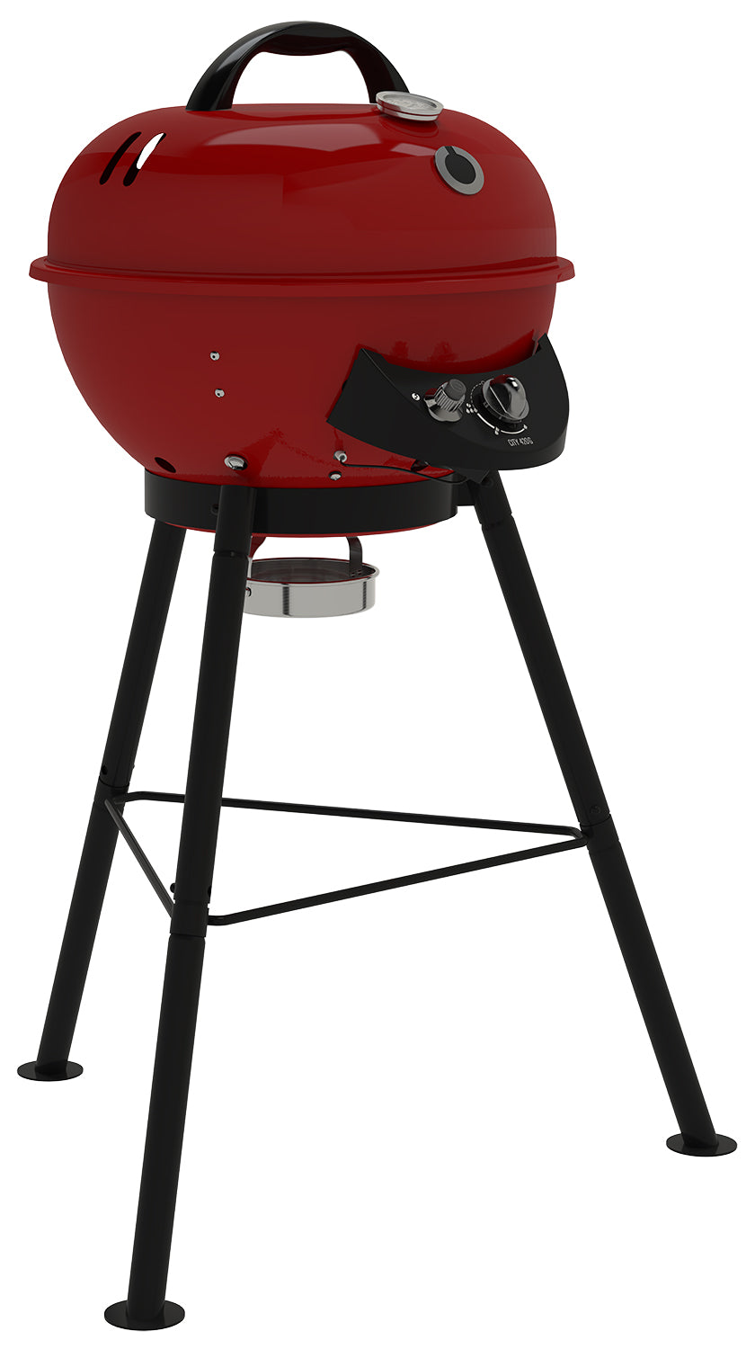 Montert Kulegassgrill City 420 G SE Red med bæreveske